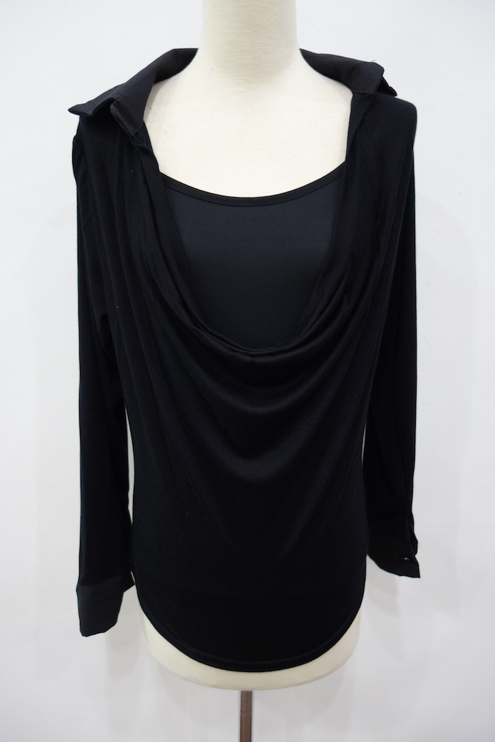 WT6941 Two Pieces Top Black