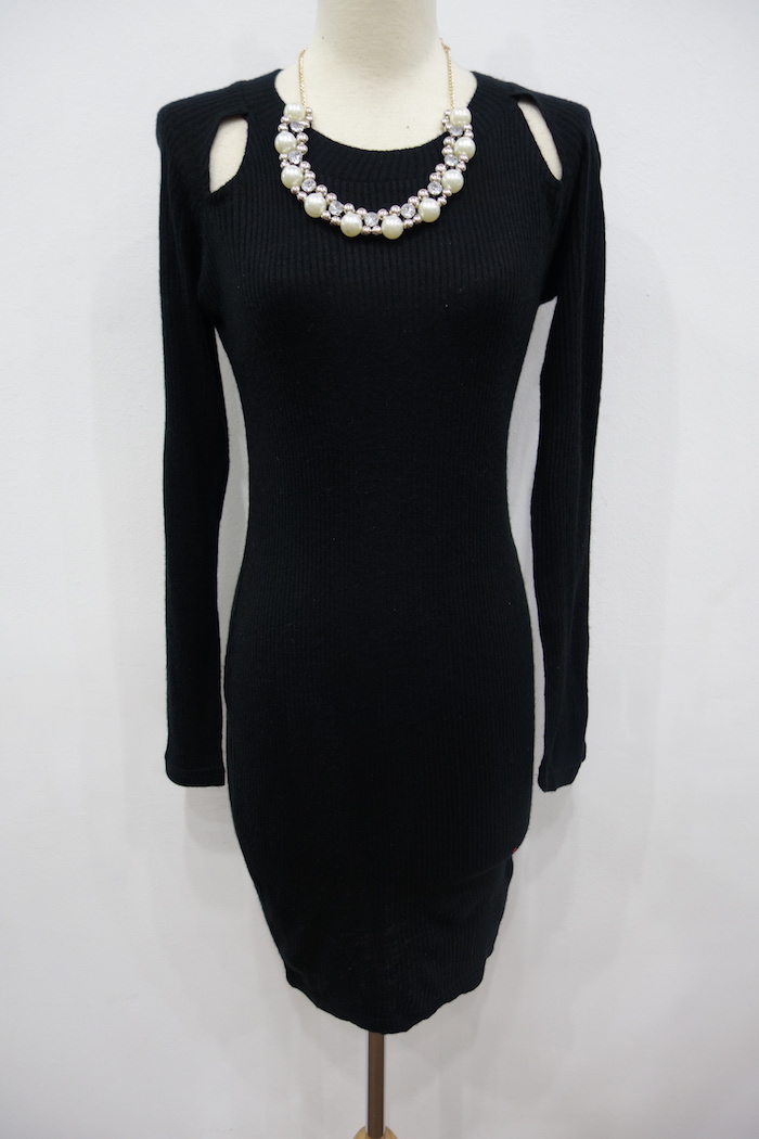 WD6955 Sexy Dress Black