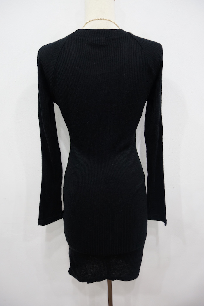 WD6955 Sexy Dress Black