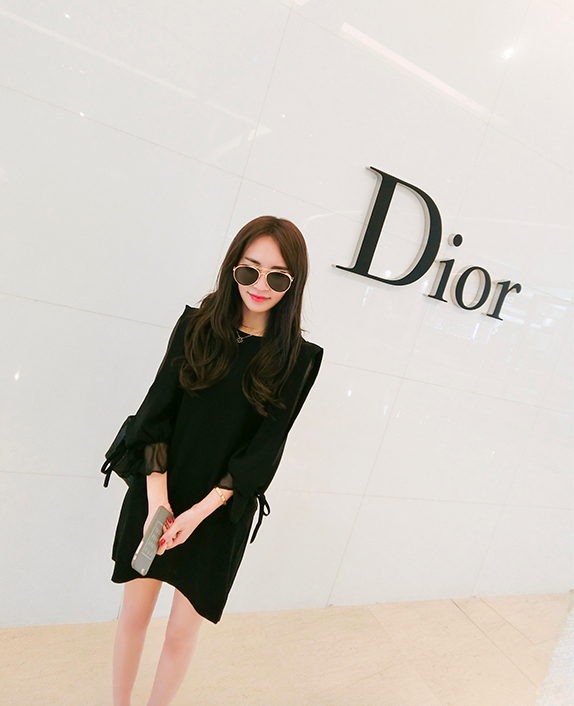 WD6962 Korea Fashion Dress Black