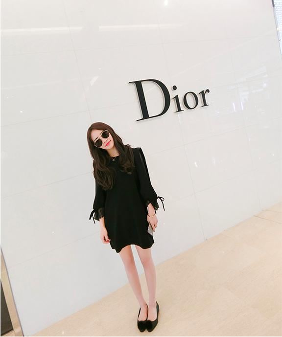 WD6962 Korea Fashion Dress Black