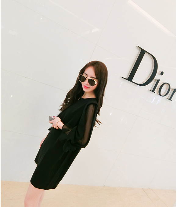 WD6962 Korea Fashion Dress Black