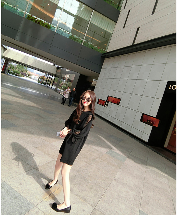 WD6962 Korea Fashion Dress Black