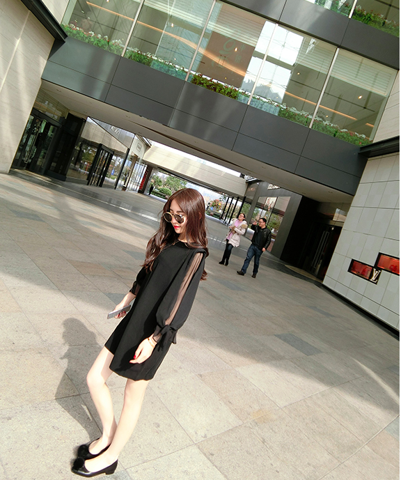 WD6962 Korea Fashion Dress Black