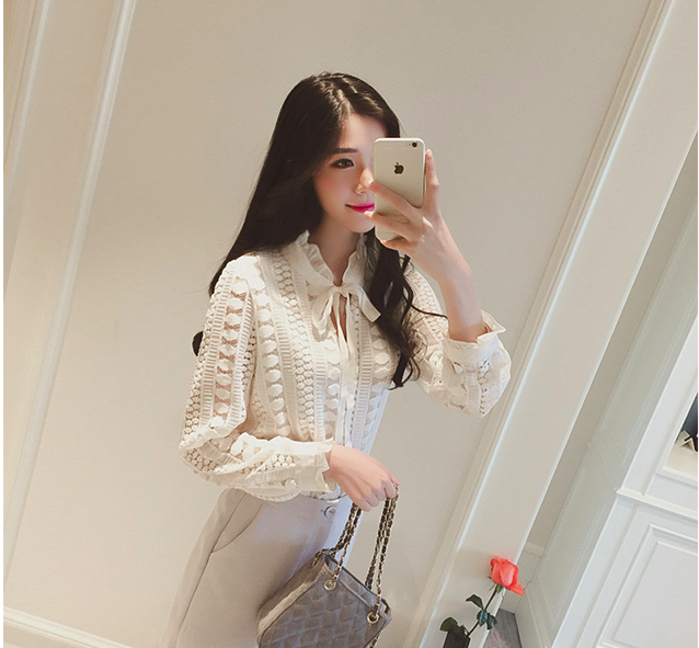 WT6963 Fashion Lace Top White