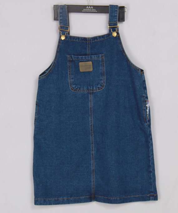 WD6986 Fashion Denim Dress Blue