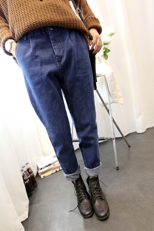 WP3675 Stylish Denim Jumpsuit Blue