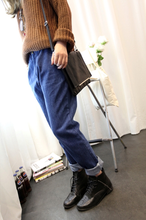 WP3675 Stylish Denim Jumpsuit Blue