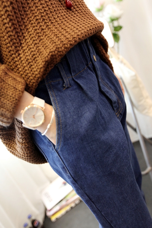 WP3675 Stylish Denim Jumpsuit Blue