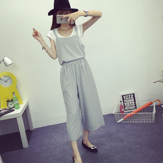 WT3682 Casual Top and Pant Grey (1 Set)