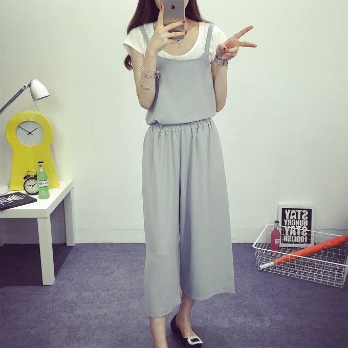 WT3682 Casual Top and Pant Grey (1 Set)