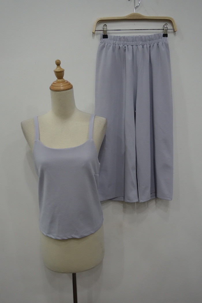 WT3682 Casual Top and Pant Grey (1 Set)