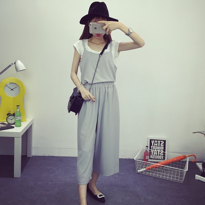 WT3682 Casual Top and Pant Grey (1 Set)