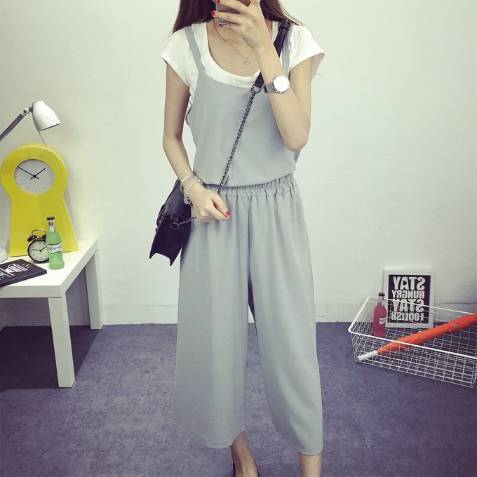 WT3682 Casual Top and Pant Grey (1 Set)