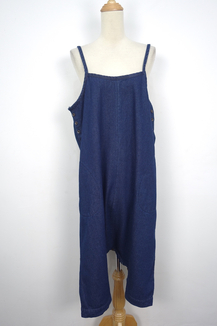 WP3697 Stylish Denim Jumpsuit Blue