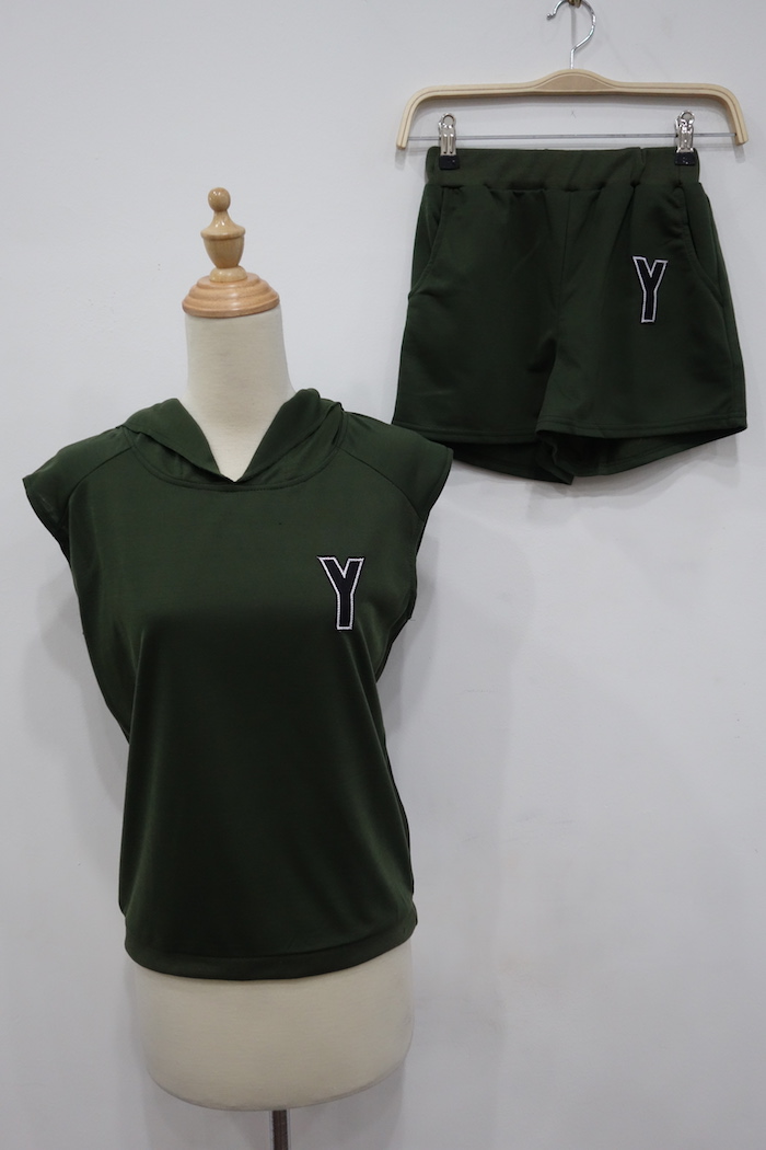 WT6991 Fashion Top and Pant Green (1 Set)