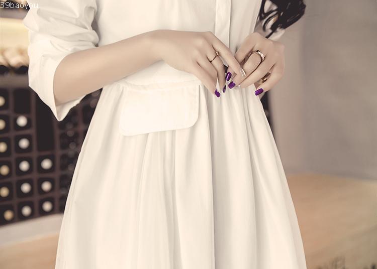 WD7015 Korea Lovely Dress White