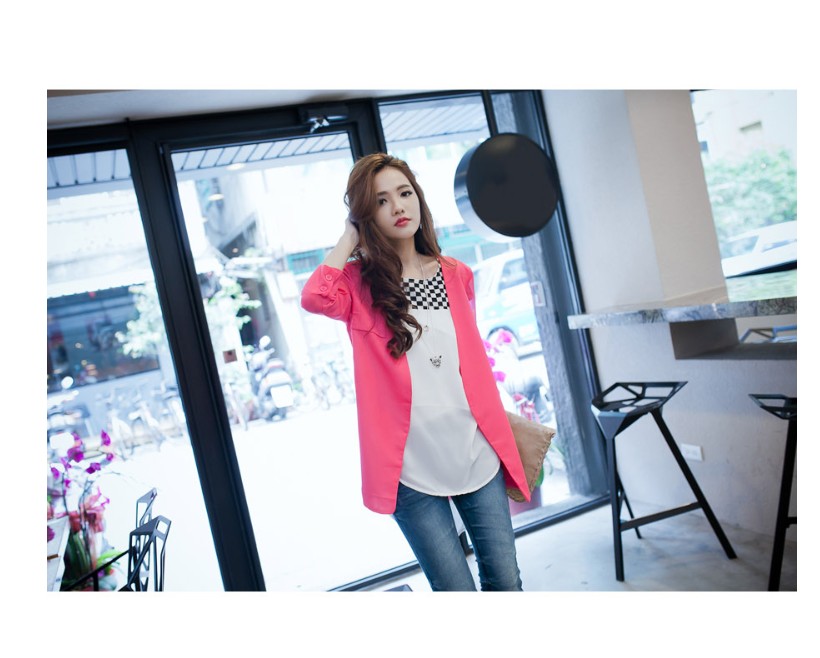 WJ7020 Stylish Cardigan Pink