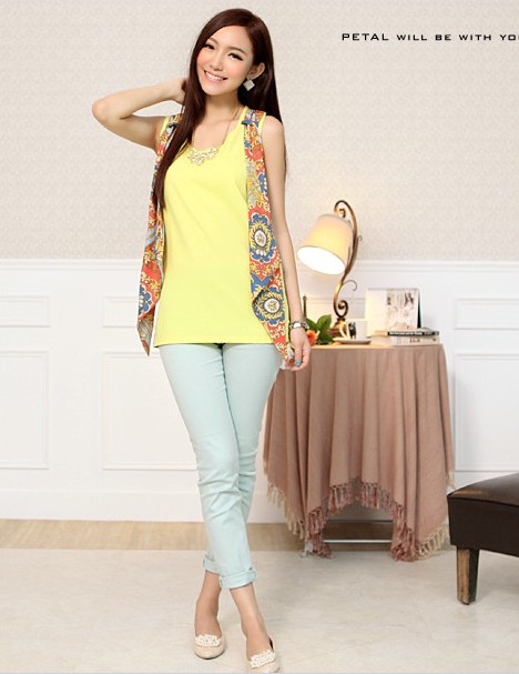 WT7021 One Piece Top Yellow