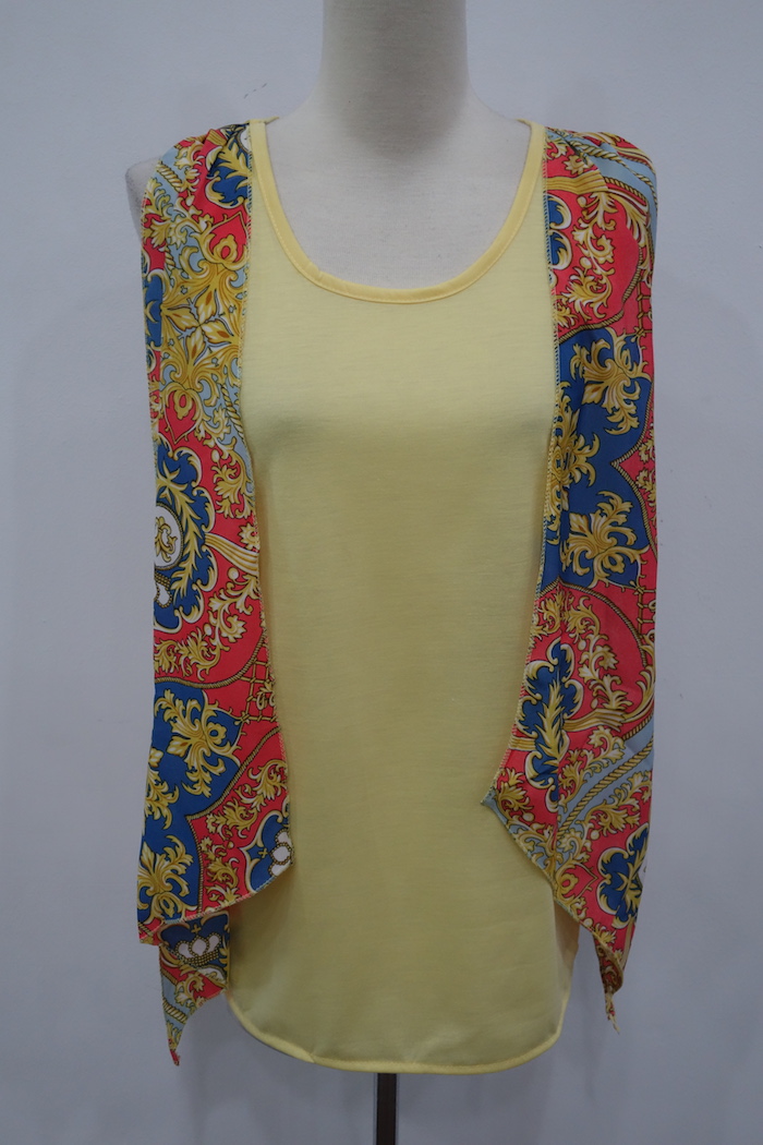 WT7021 One Piece Top Yellow