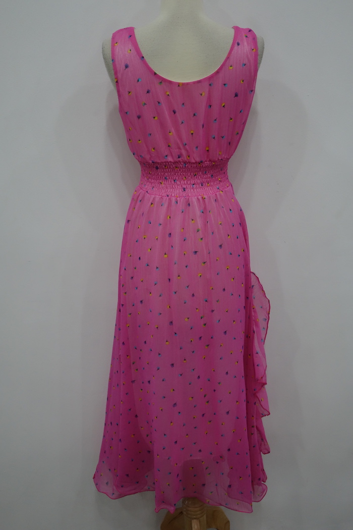 WD7022 Sweet Maxi Dress Dark Pink