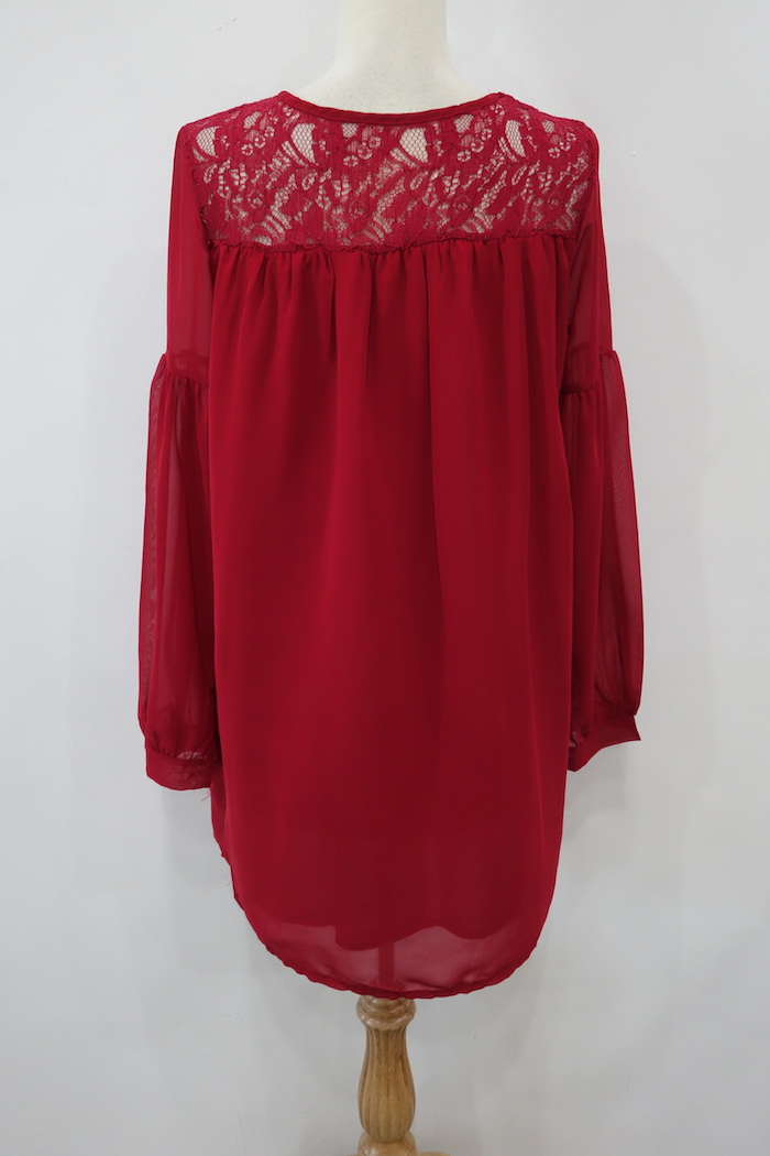 WD7030 Europe Stylish Dress Red