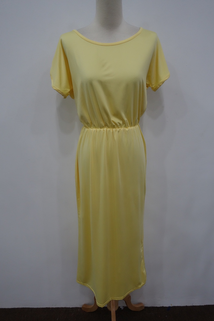 WD7032 Sexy Maxi Dress Yellow