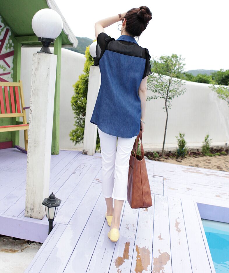 WT7056 Fashion Top Dark Blue