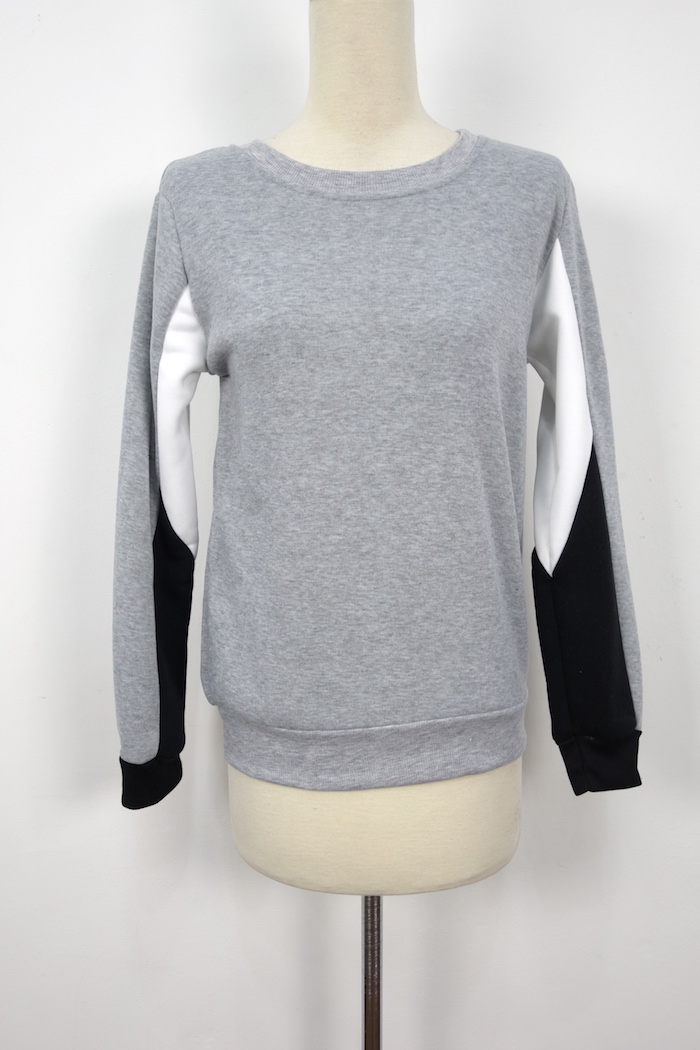 WT3703 Stylish Top Grey