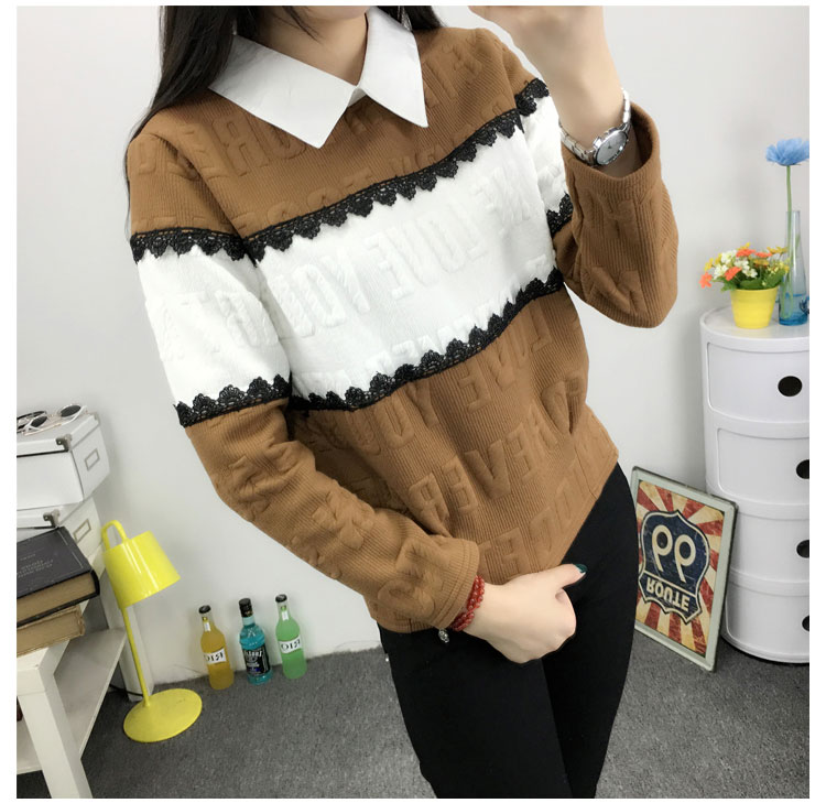 WT3710 Korea Stylish Top Brown