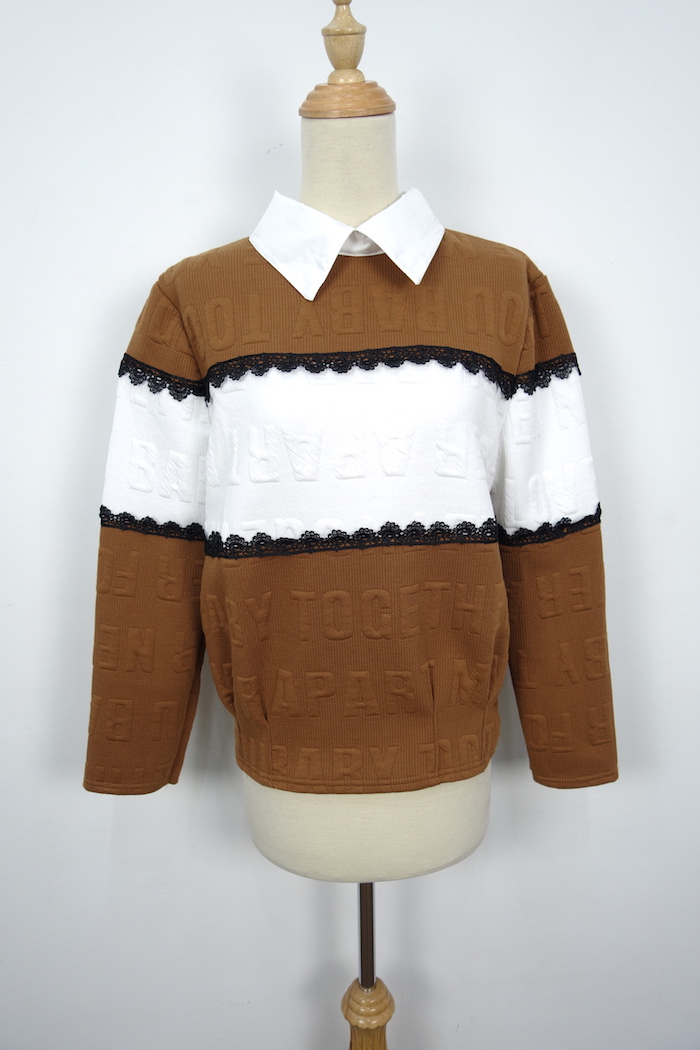 WT3710 Korea Stylish Top Brown