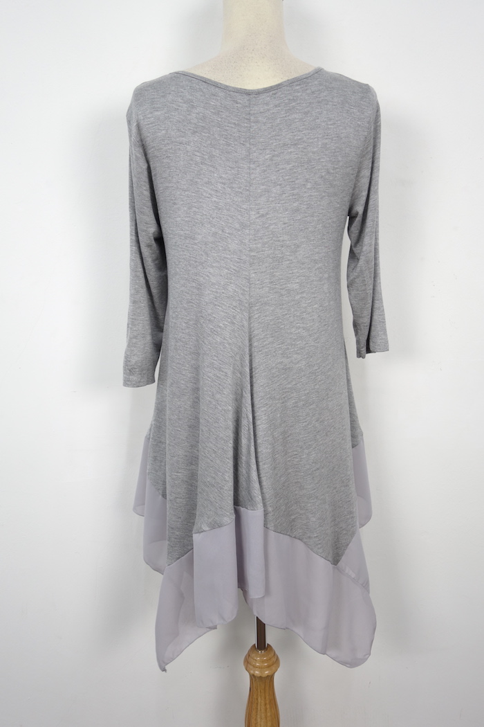 WT7072 Fashion Top Light Grey