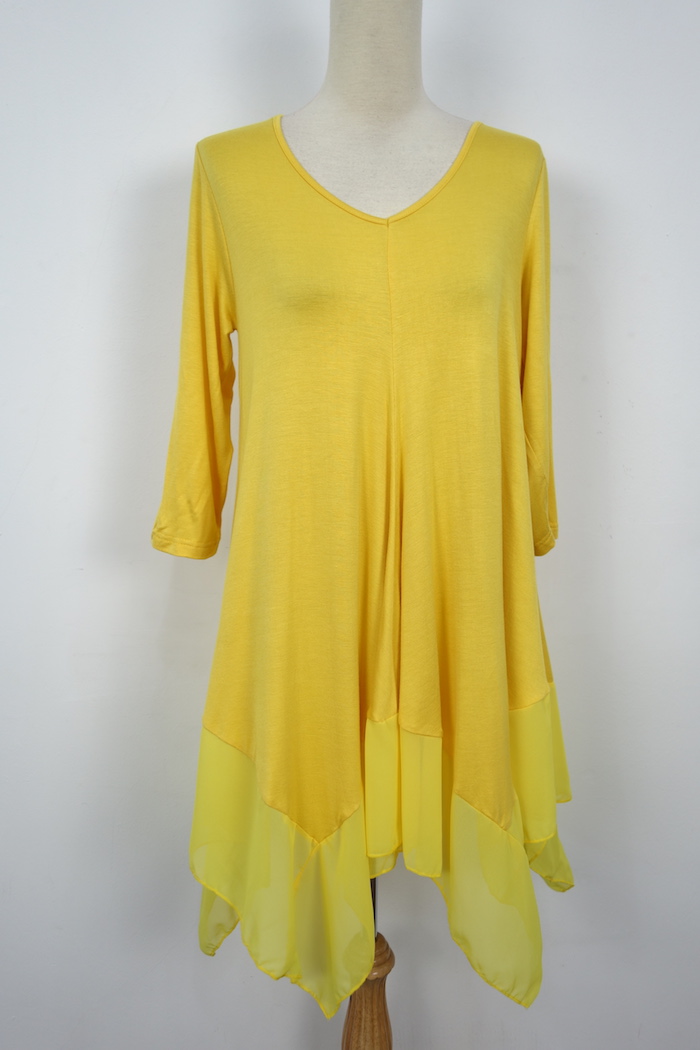 WT7072 Fashion Top Yellow