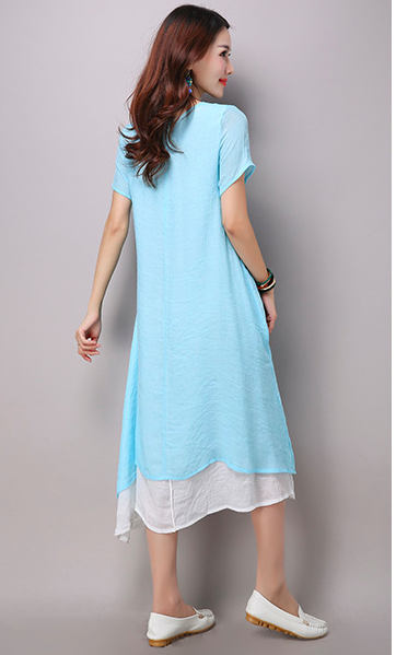 WD7074 Charming Dress Blue