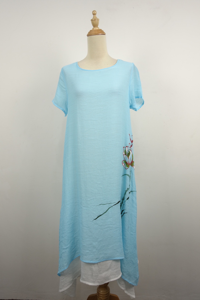 WD7074 Charming Dress Blue