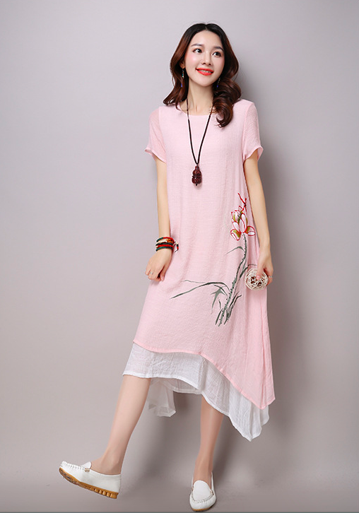 WD7074 Charming Dress Pink