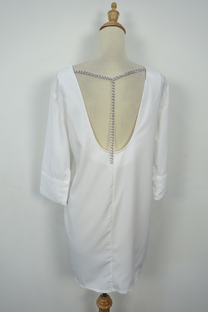 WT7096 Korea Stylish Top White