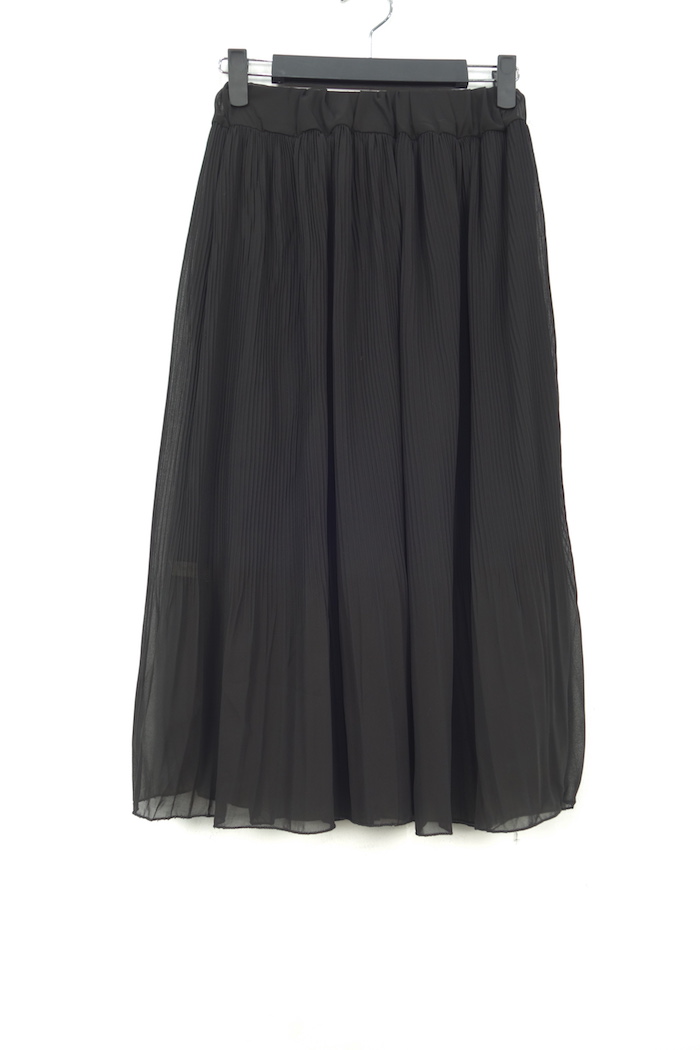 WK7097 Chiffon Skirt Black