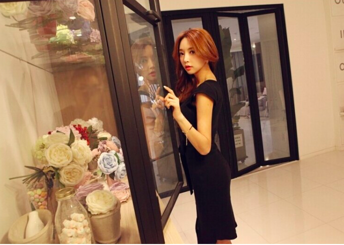 WD7103 Trendy Dress Black