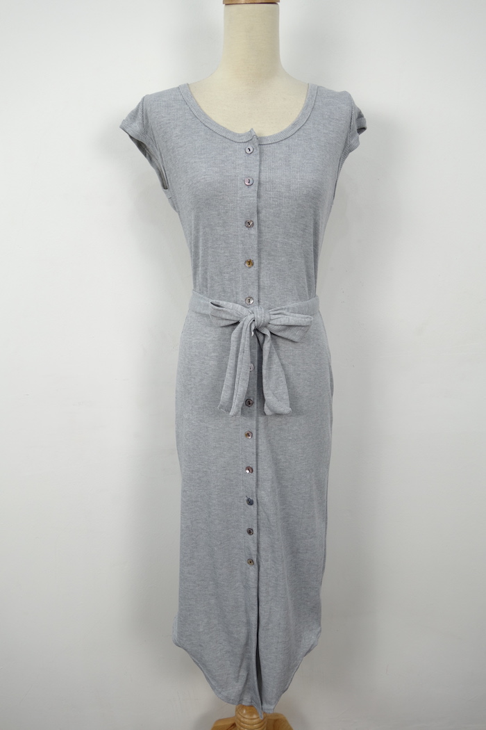 WD7103 Trendy Dress Grey