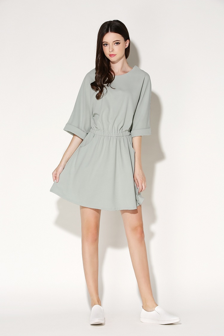 WD7104 Stylish Dress Green