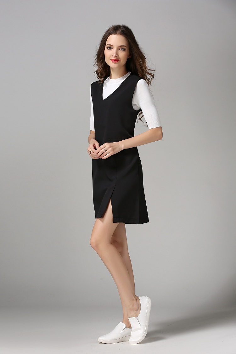 WD7105 Sleeveless Dress Black