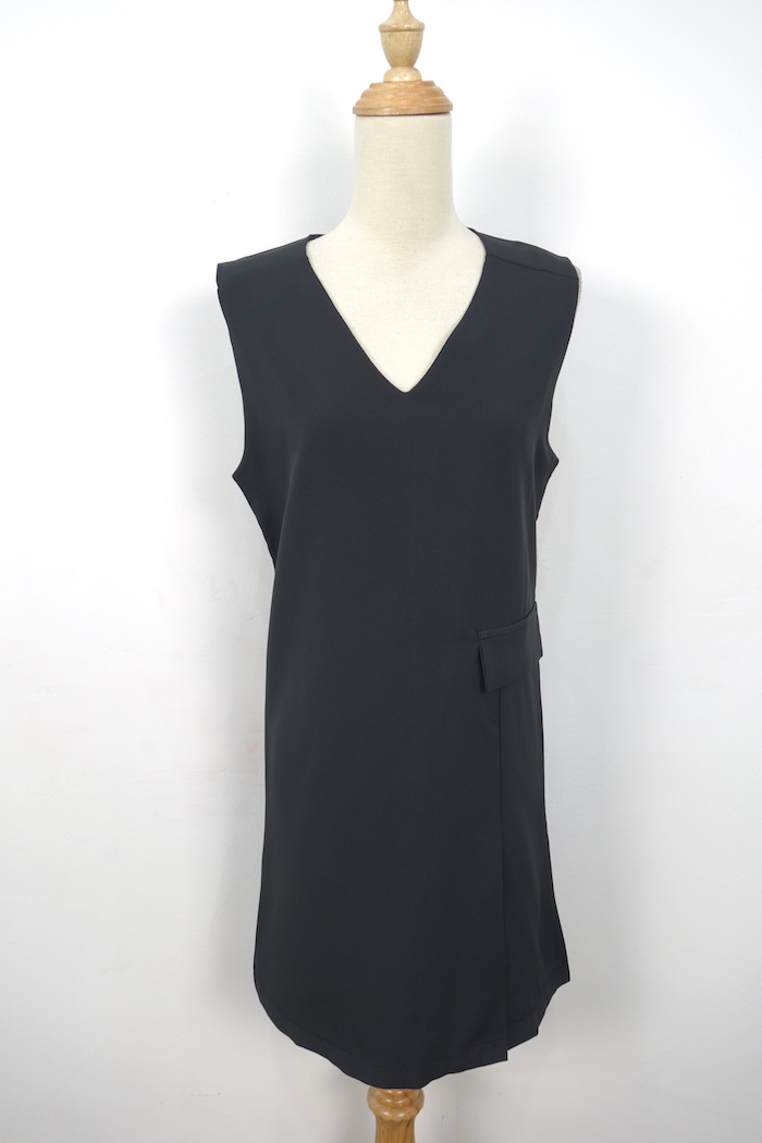 WD7105 Sleeveless Dress Black