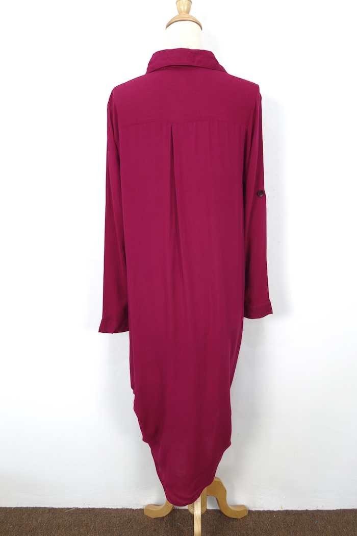 WH1157 Fashion Jubah Maroon