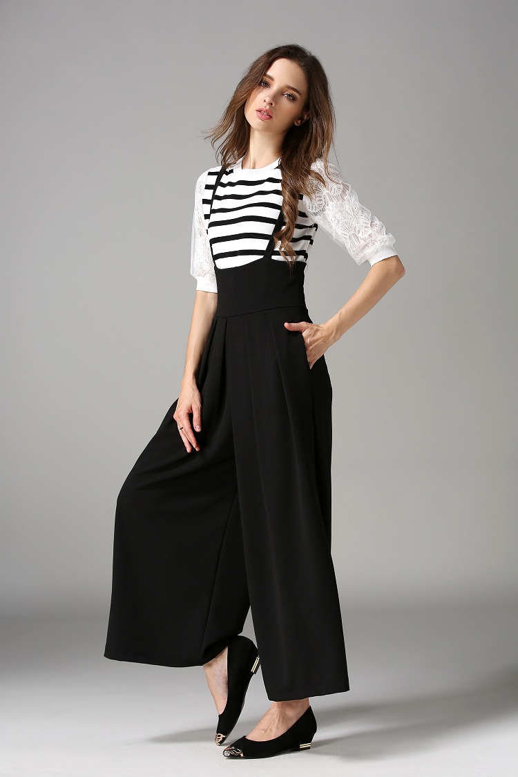 WP7110 Trendy Jumpsuit Black