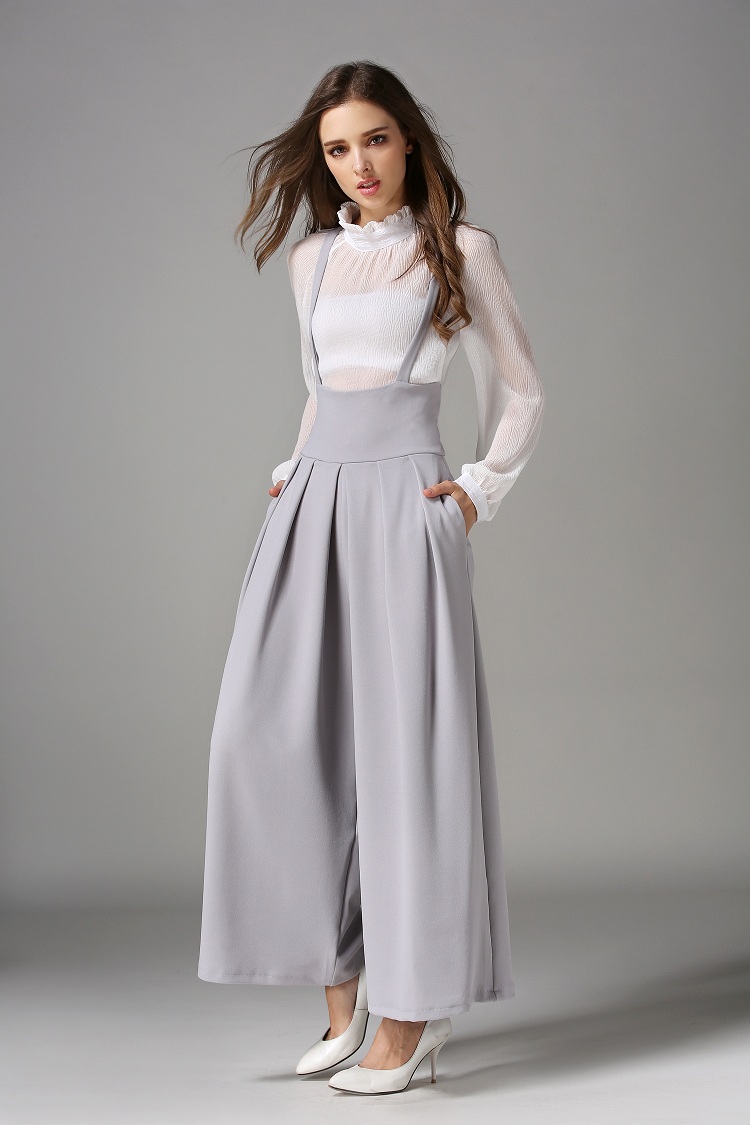 WP7110 Trendy Jumpsuit Grey