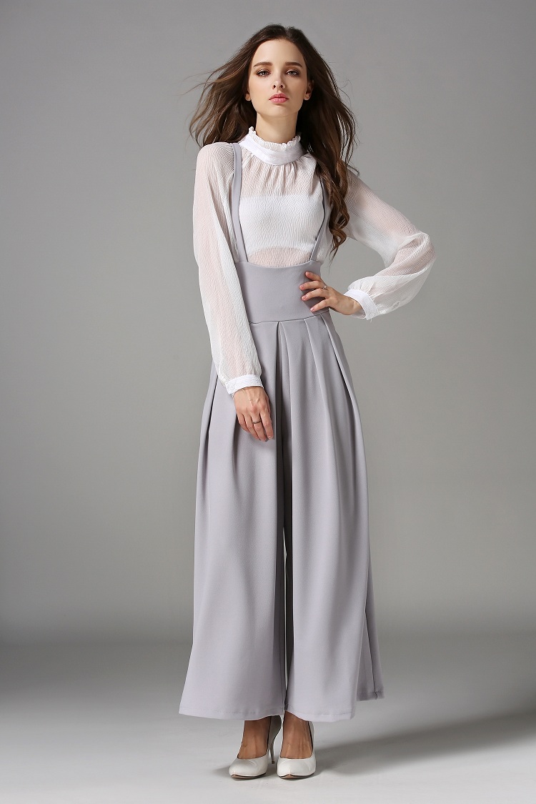 WP7110 Trendy Jumpsuit Grey