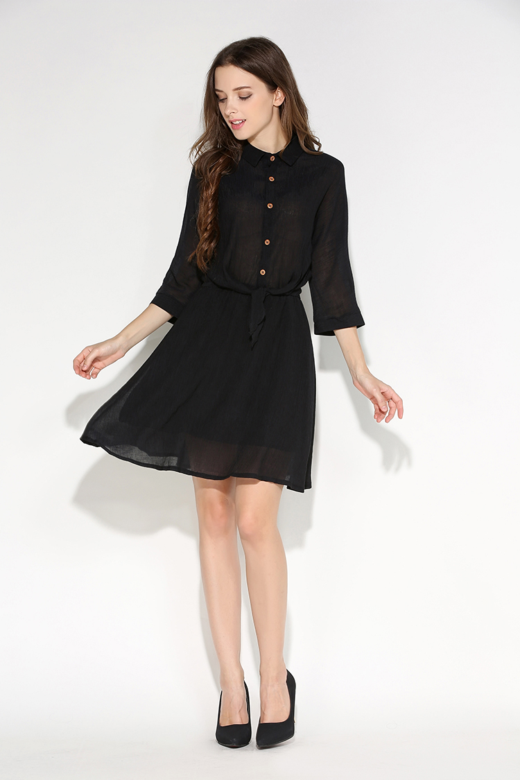 WD7113 Lovely Dress Black