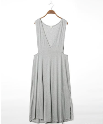 WD7118 Korea Fashion Dress Grey