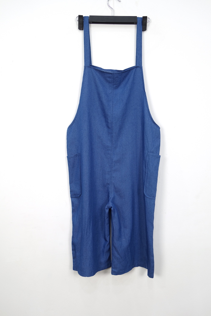 WP7122 Fashion Denim Jumpsuit Blue